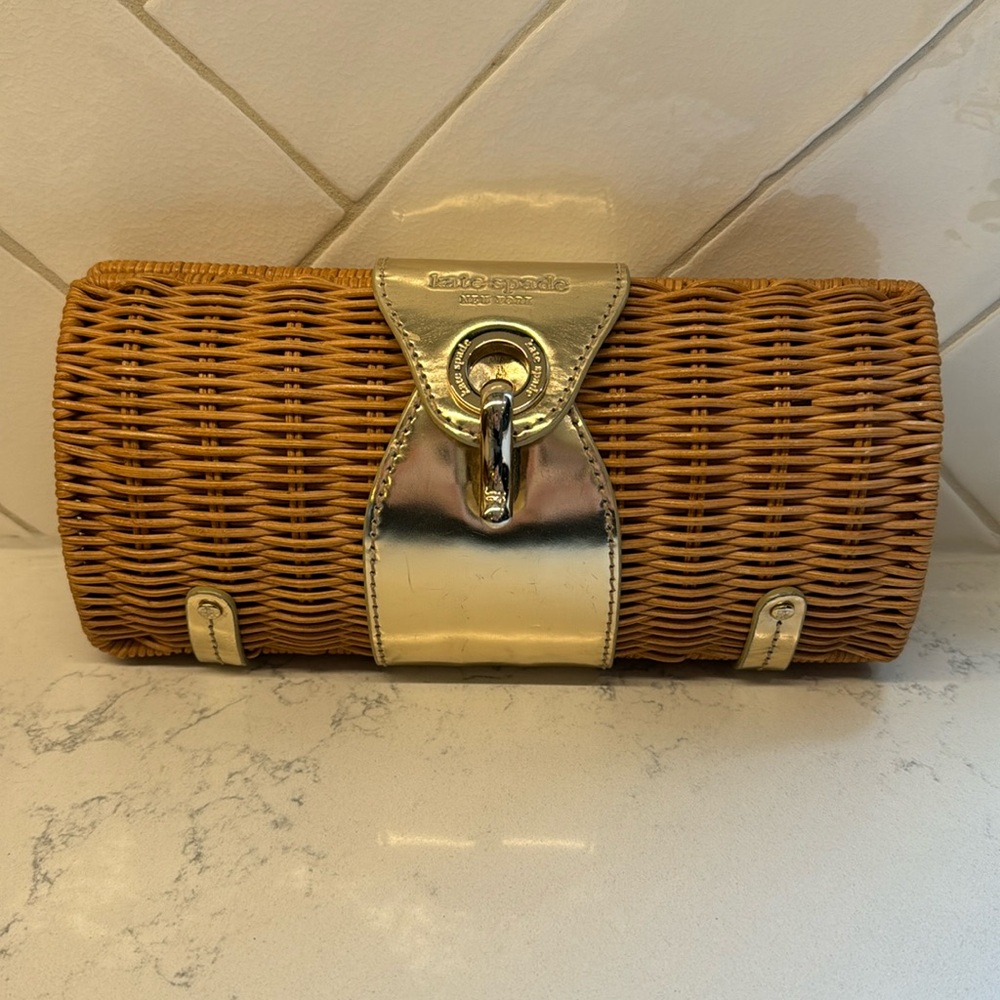 Kate Spade Rattan Clutch